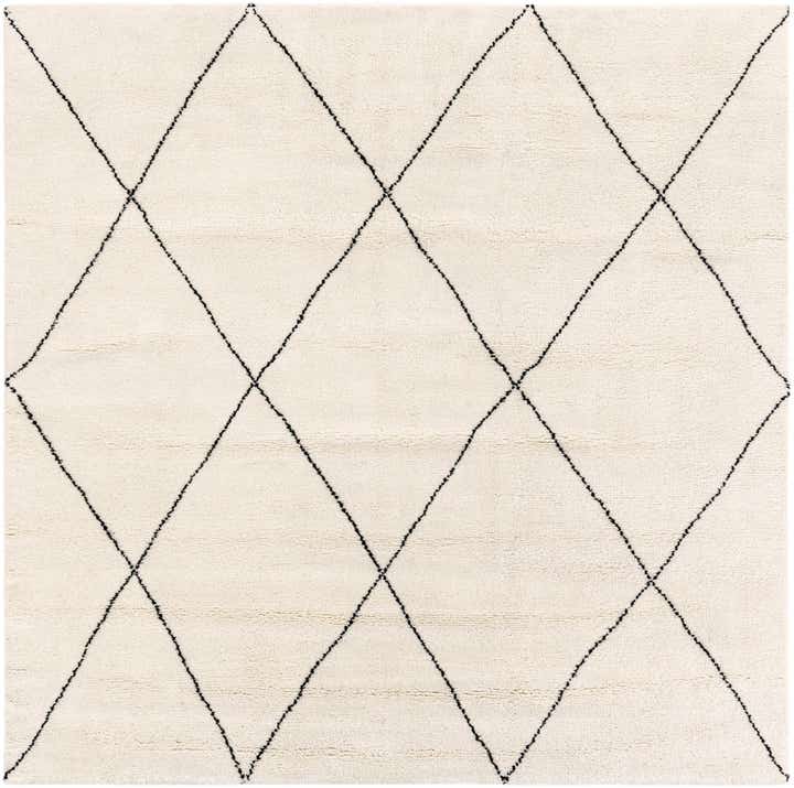 10' x 10' Hand Knotted Safiya Moroccan Wool Square Rug