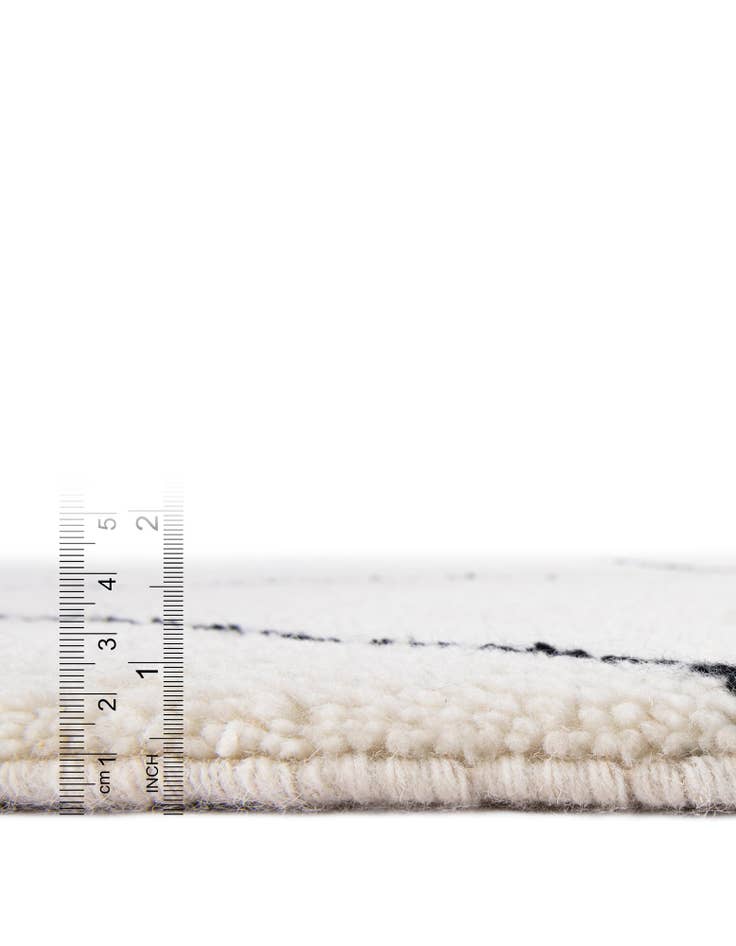 Detail image of 8' x 8'  Hand Knotted Safiya Moroccan Wool Square Rug