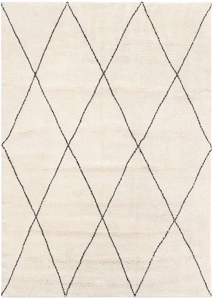 8' x 8' Hand Knotted Safiya Moroccan Wool Square Rug