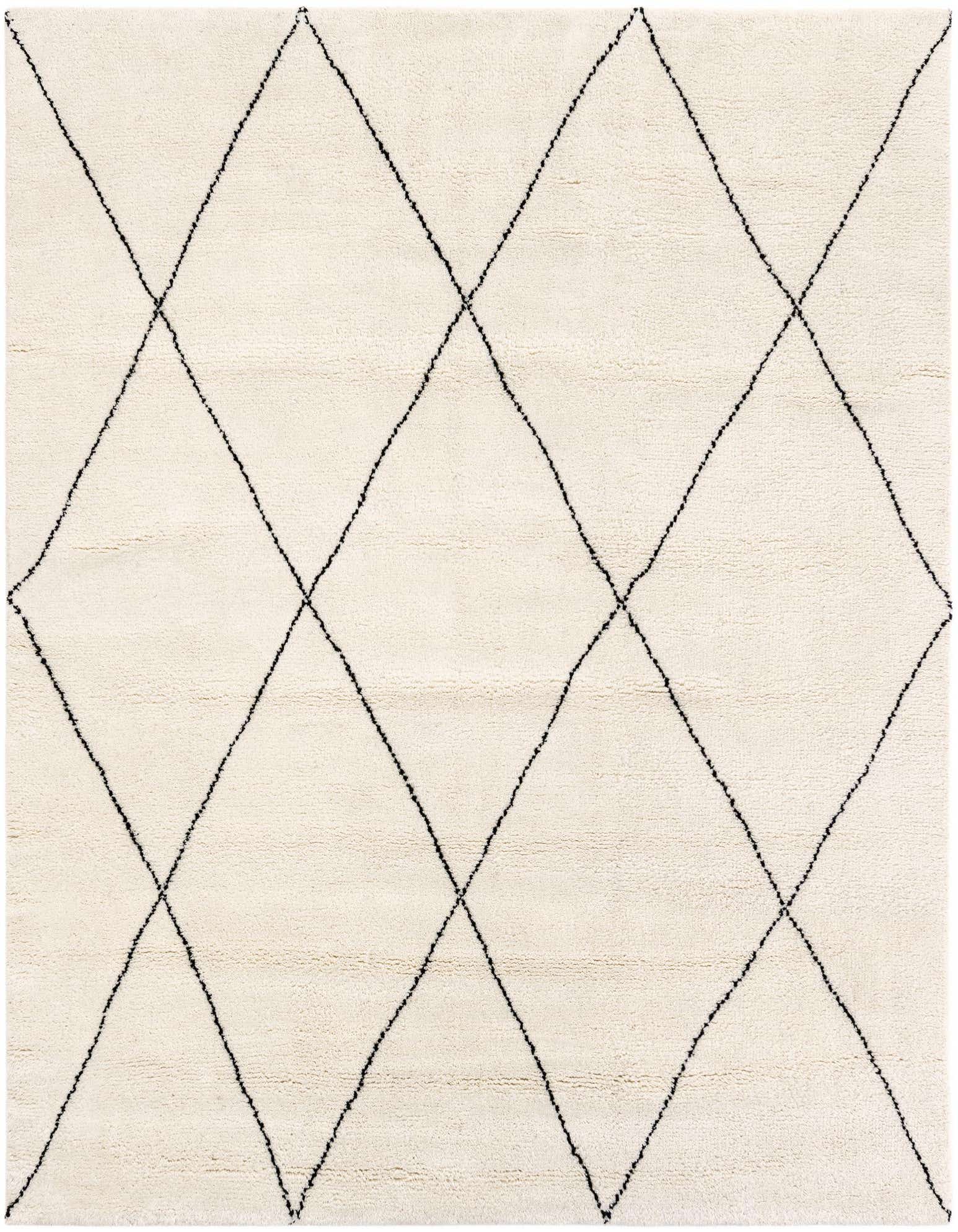 8' x 8' Hand Knotted Safiya Moroccan Wool Square Rug