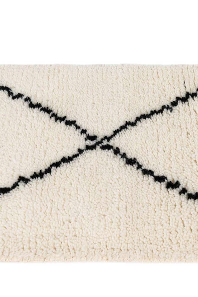 1' 3 x 8' 2 Hand Knotted Safiya Moroccan Wool Table Runner Rug