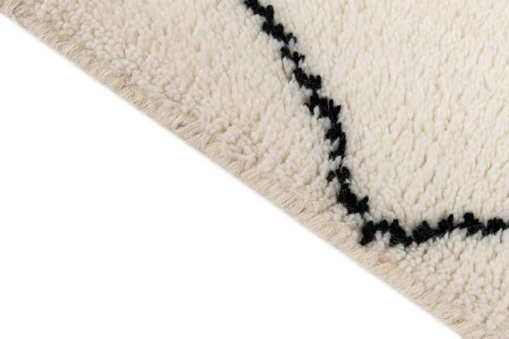 1' 3 x 8' 2 Hand Knotted Safiya Moroccan Wool Table Runner Rug