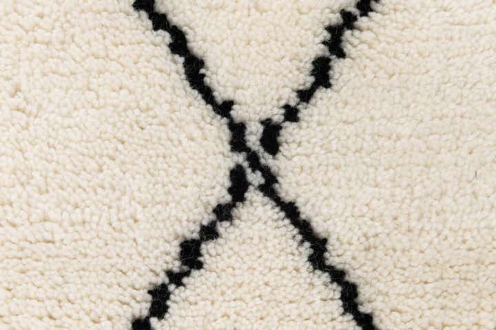 1' 3 x 8' 2 Hand Knotted Safiya Moroccan Wool Table Runner Rug