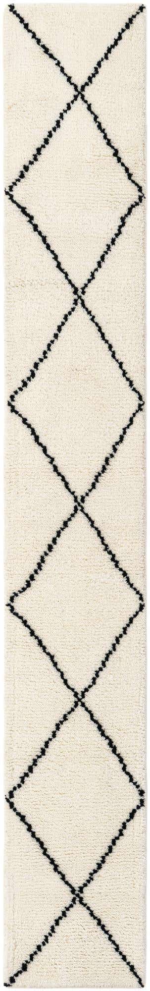 1' 3 x 8' 2 Hand Knotted Safiya Moroccan Wool Table Runner Rug