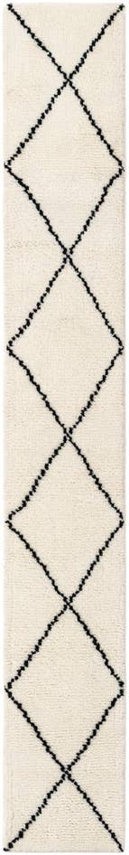 Detail image of 1' 3 x 8' 2 Hand Knotted Safiya Moroccan Wool Table Runner Rug