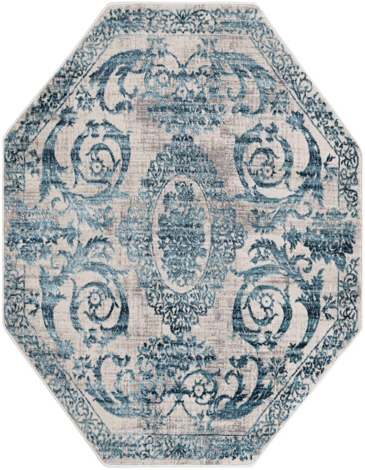 Detail image of 5' 3 x 5' 3 Finsbury Octagon Rug