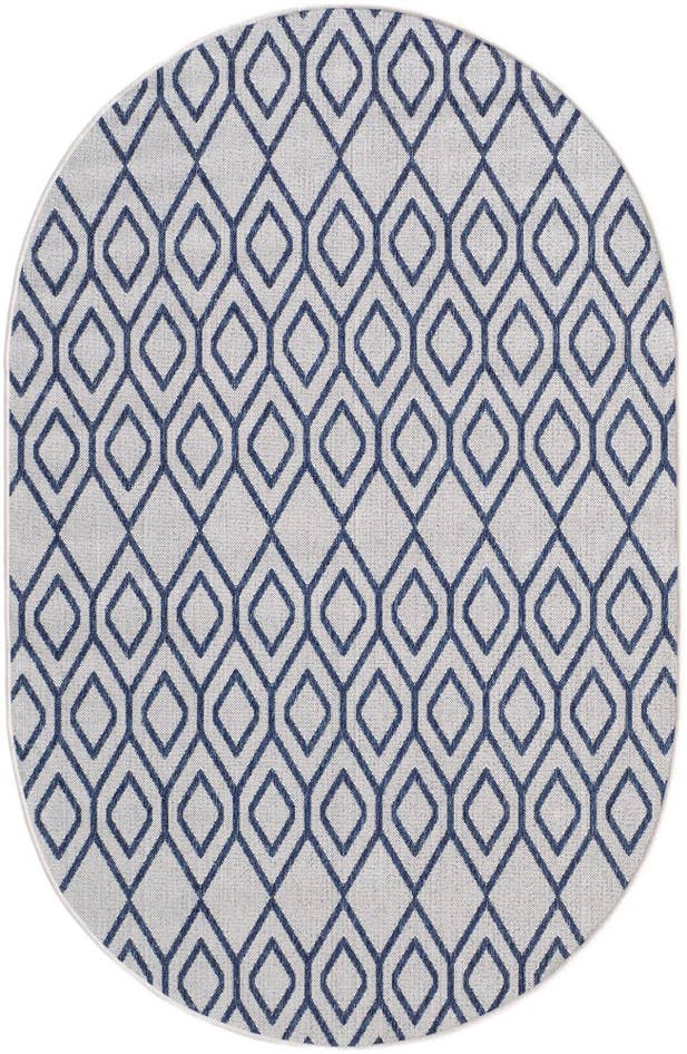 Detail image of 5' 3 x 8' Easy-Clean Jill Zarin Indoor / Outdoor Oval Rug