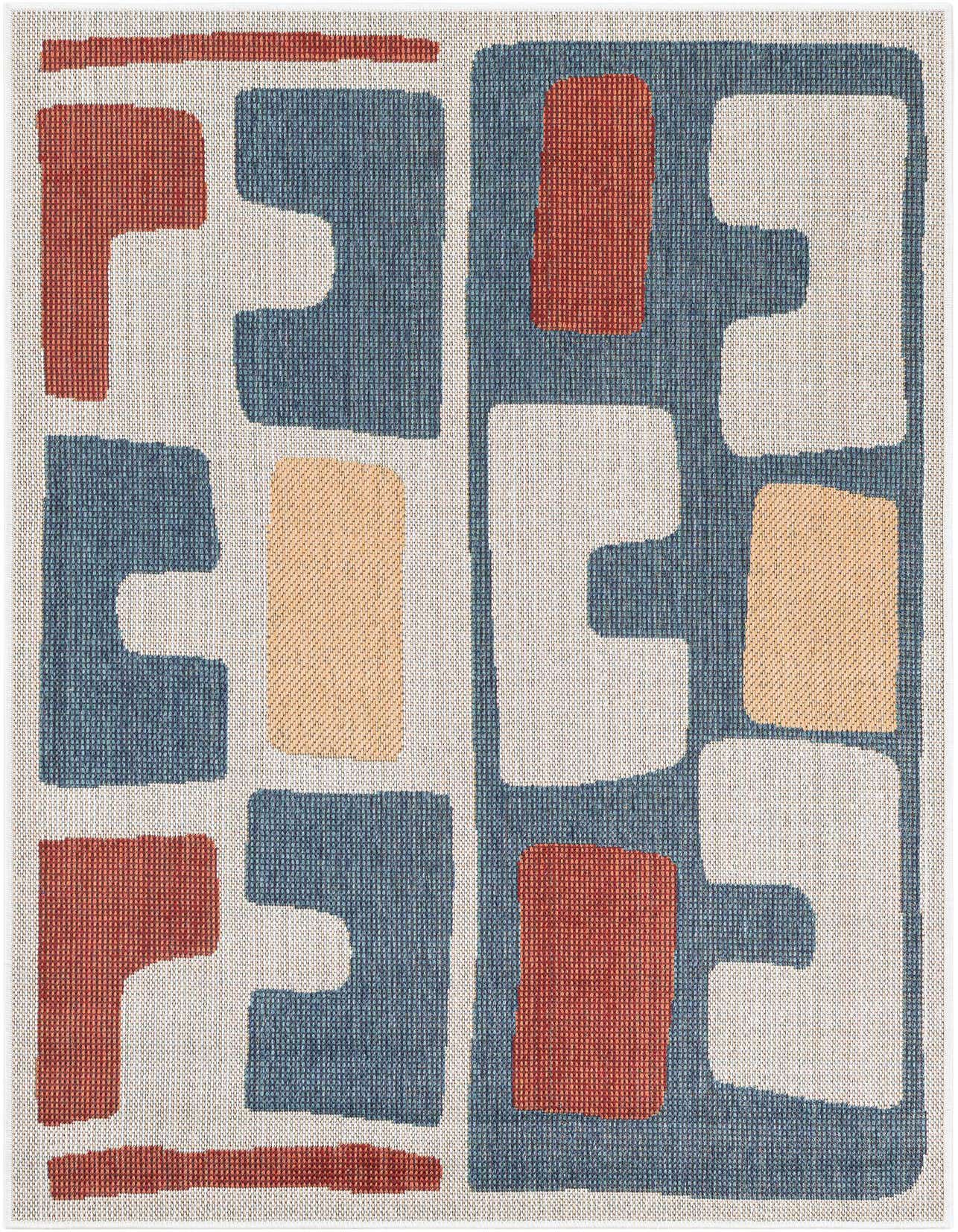 4' 1 x 6' 1 Easy-Clean Baja Indoor / Outdoor Rug
