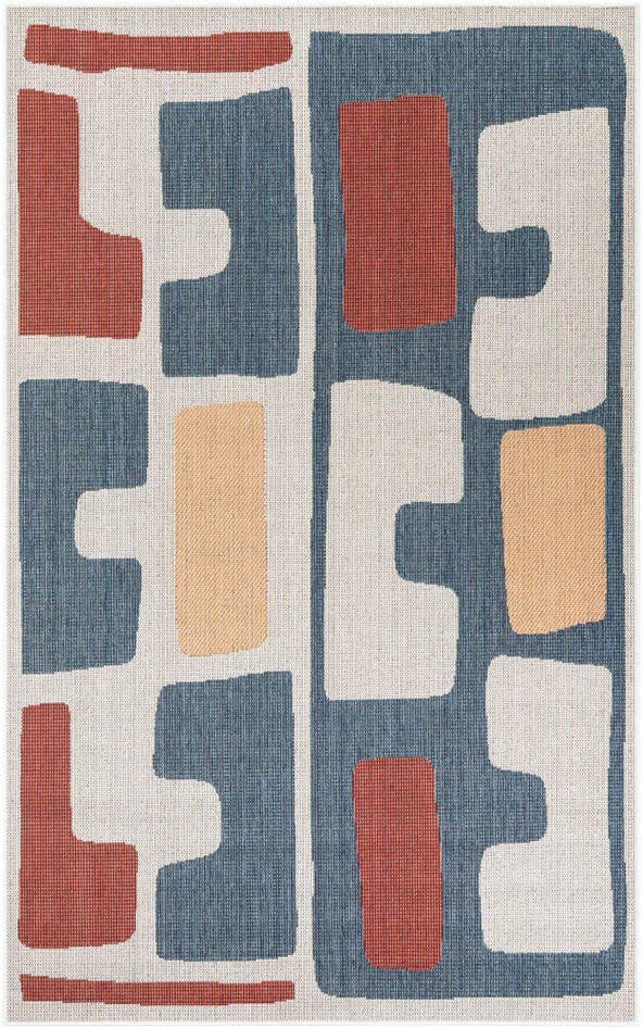 Detail image of 5' 3 x 8' Easy-Clean Baja Indoor / Outdoor Rug