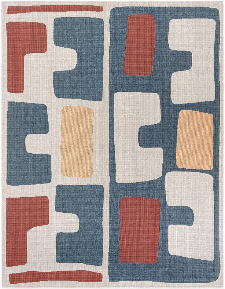 Detail image of 9' x 12' Easy-Clean Baja Indoor / Outdoor Rug