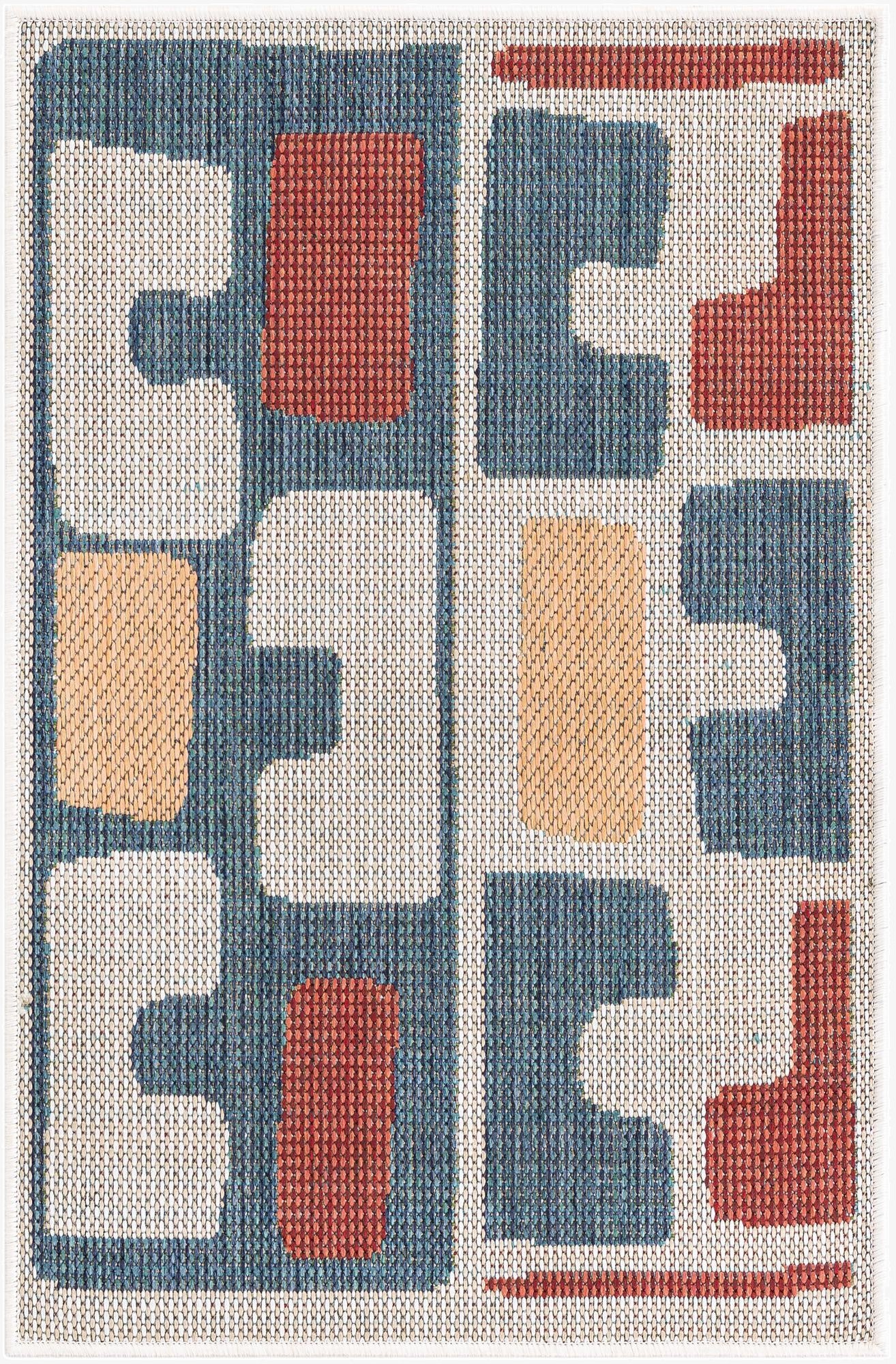 2' x 3' 1  Washable Baja Indoor / Outdoor Rug