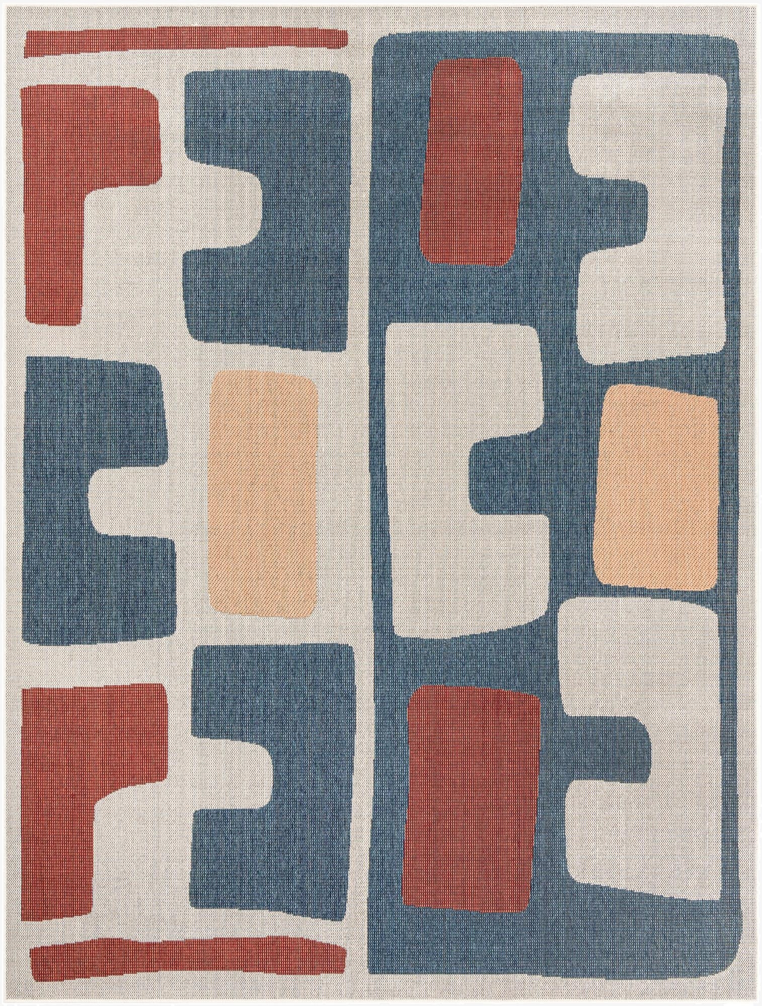 Primary image 7' 10 x 10'  Washable Baja Indoor / Outdoor Rug