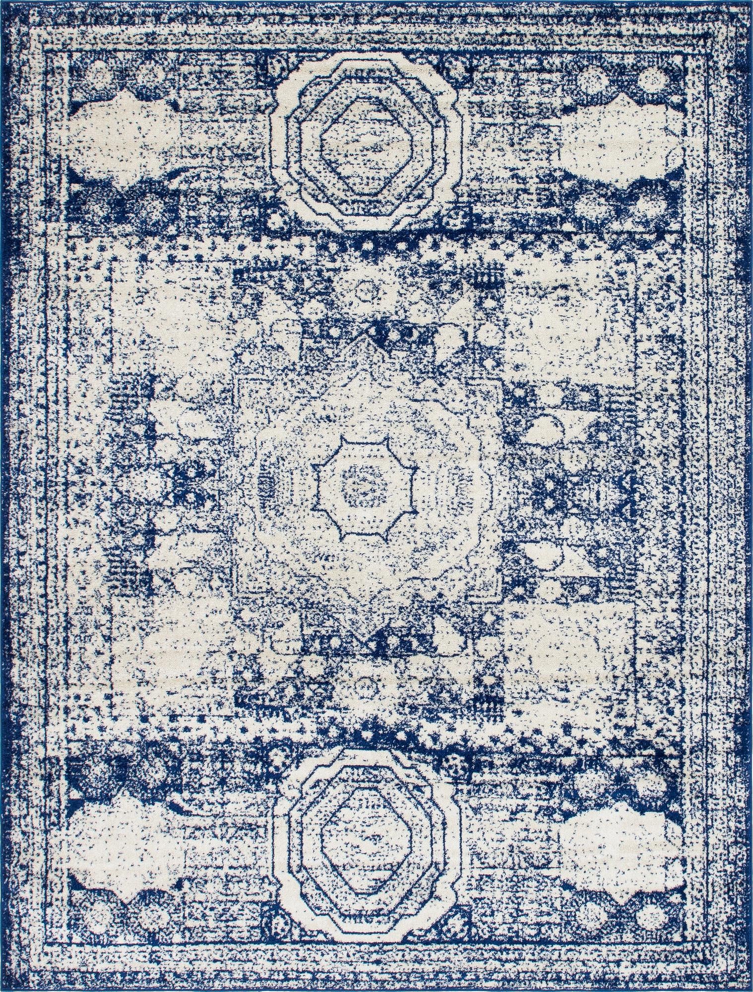 Rug Ivory and Blue Swatch link