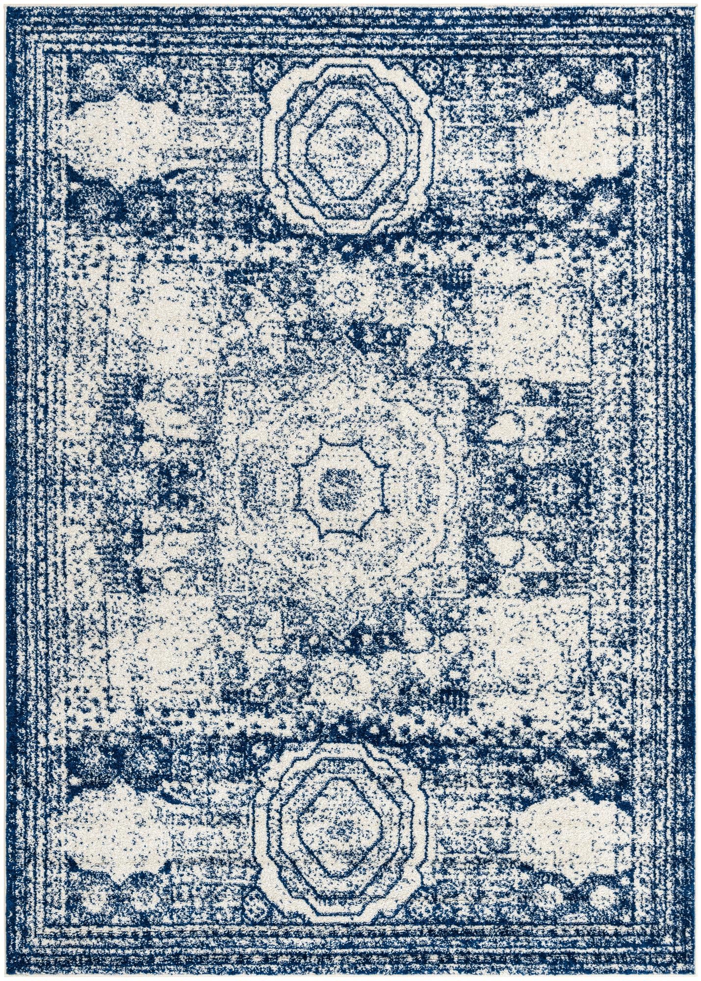 Rug Ivory and Blue Swatch link