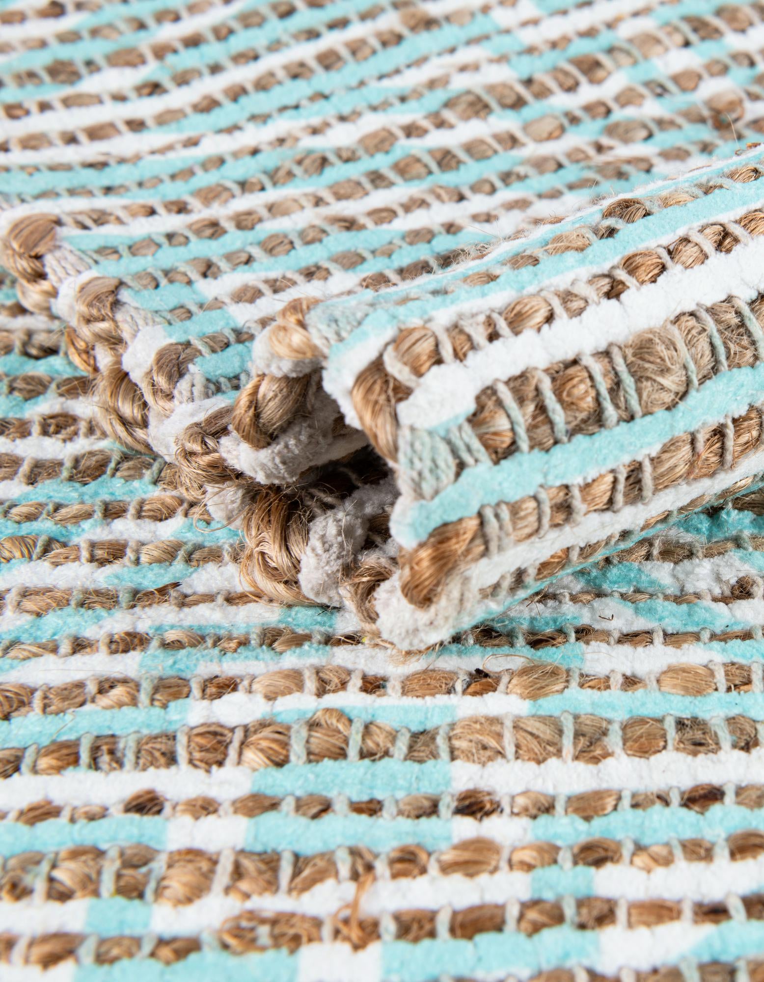 9' x 12' Hand Woven Chenille Jute Rug
