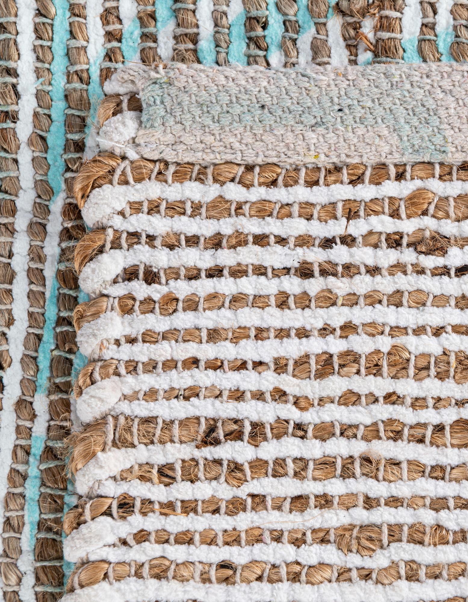 9' x 12' Hand Woven Chenille Jute Rug