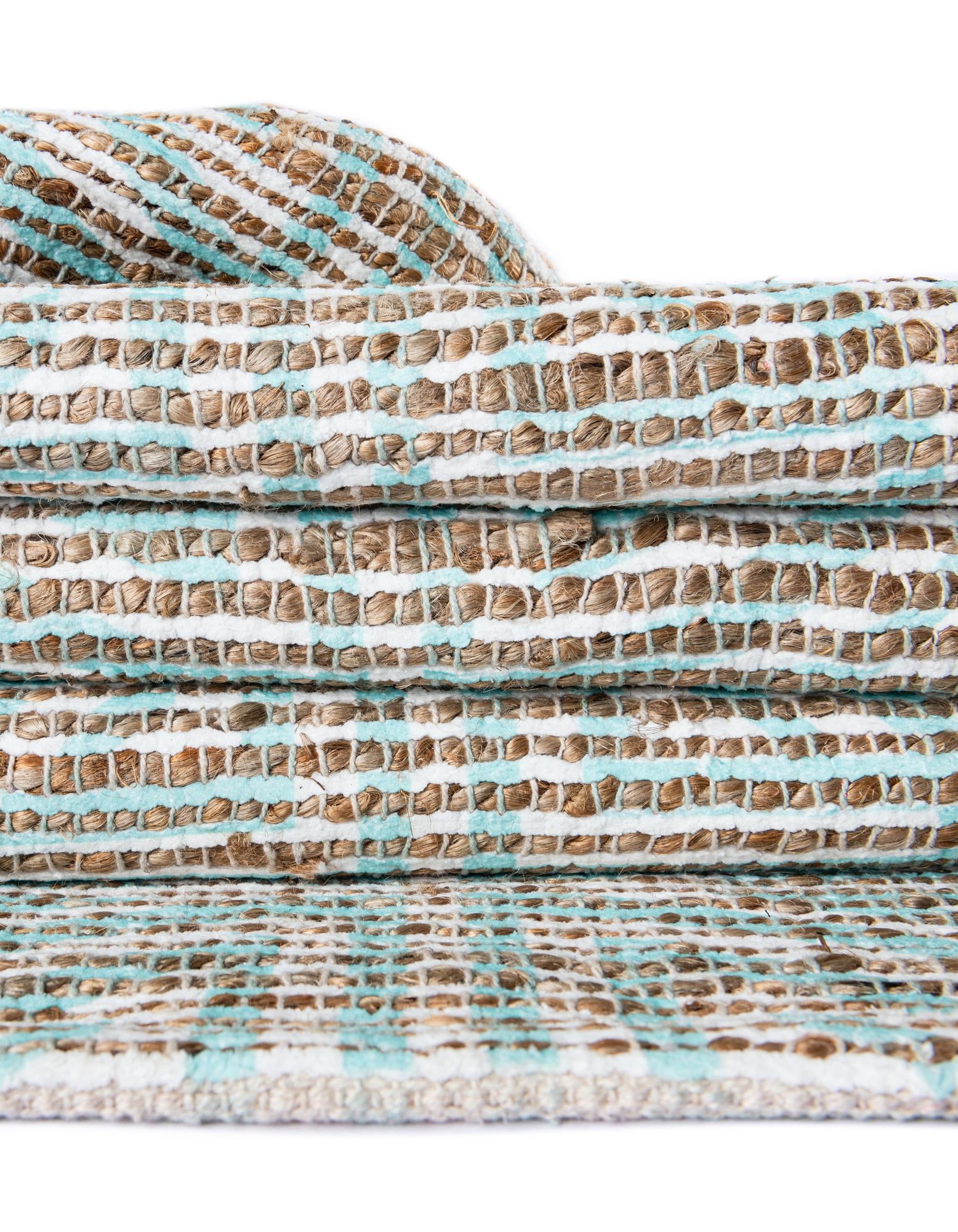 9' x 12' Hand Woven Chenille Jute Rug
