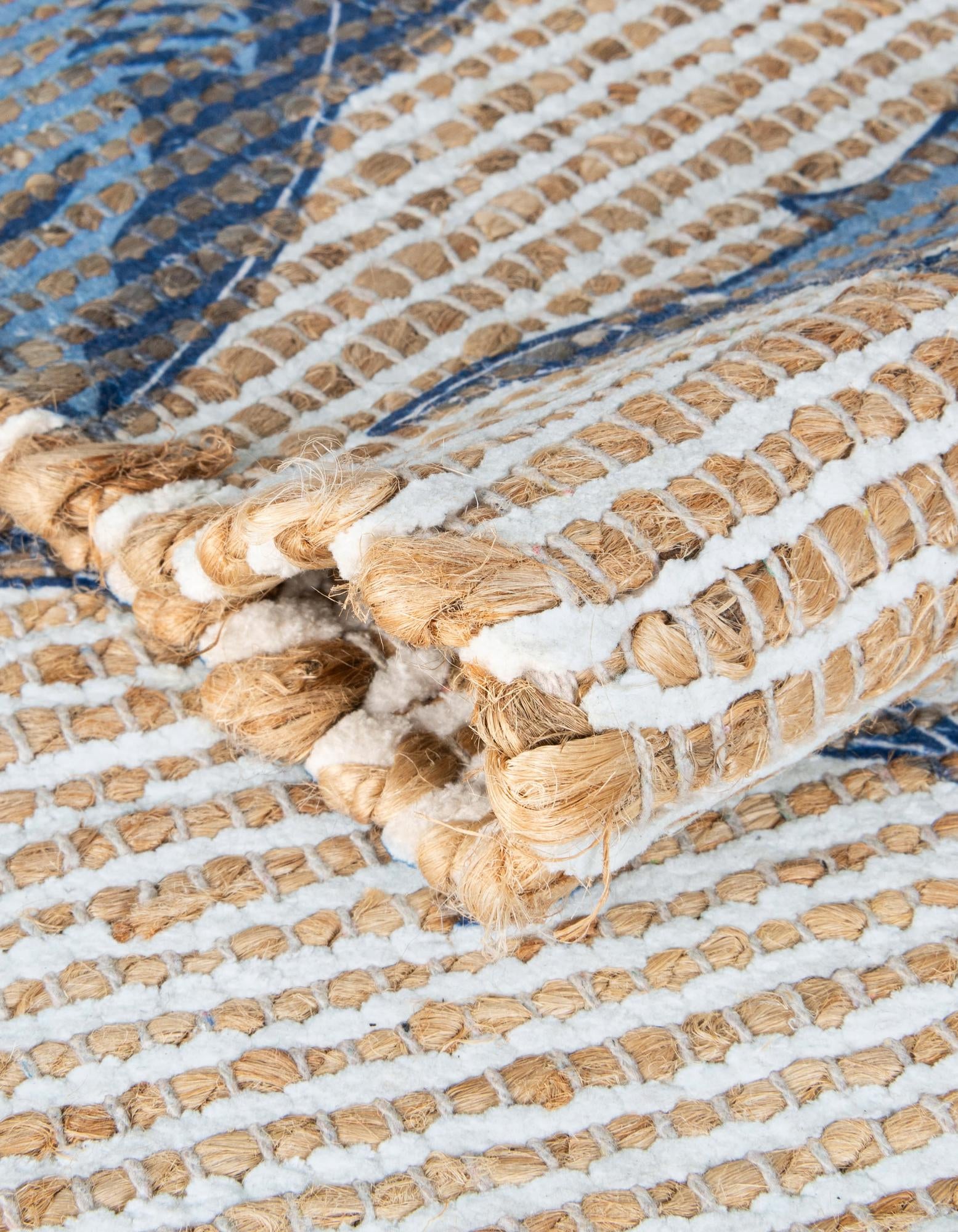 4' 1 x 6' 1 Hand Woven Chenille Jute Rug