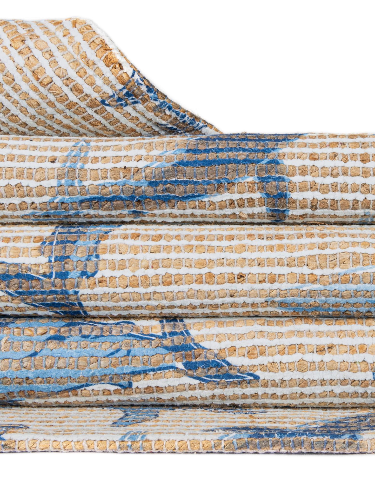 4' 1 x 6' 1 Hand Woven Chenille Jute Rug