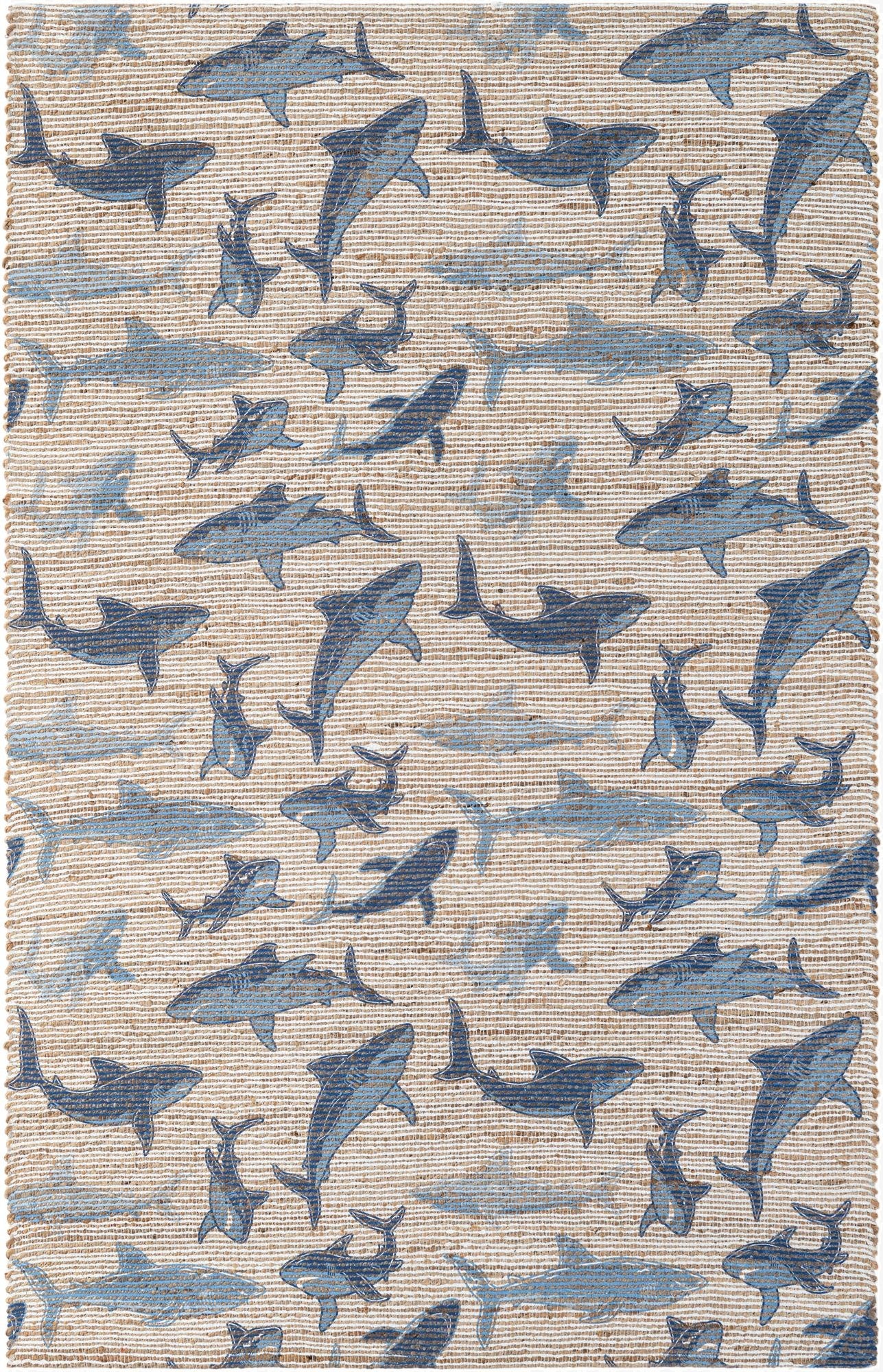 155cm x 245cm  Hand Woven Chenille Jute Rug