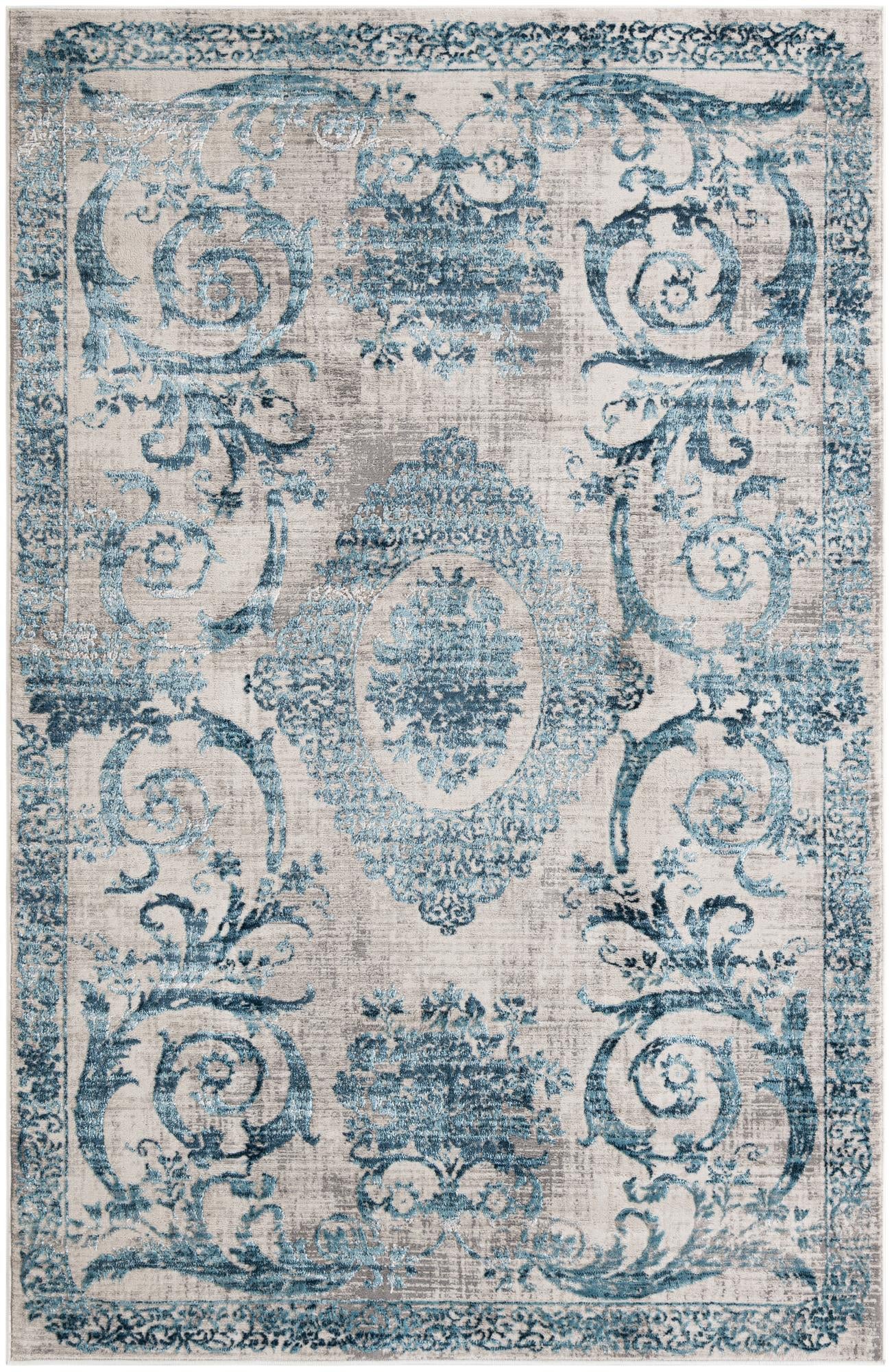 Rug Ivory and Blue Swatch link
