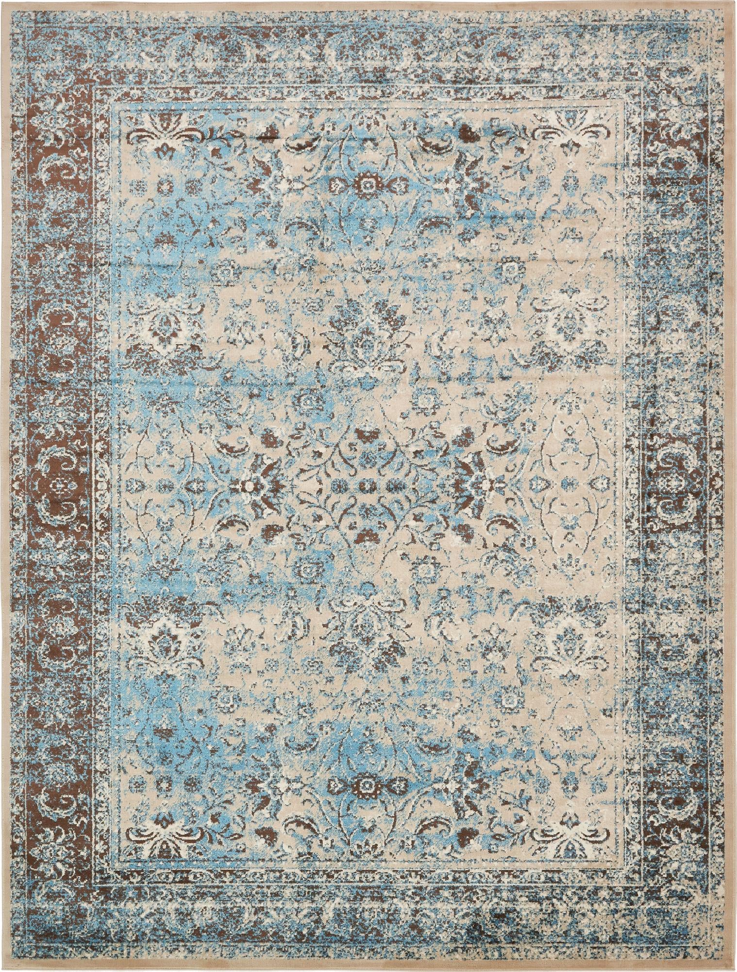Rug Ivory and Blue Swatch link