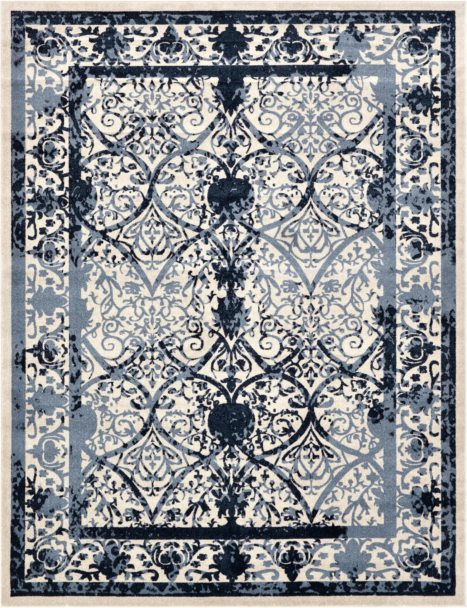 Rug Ivory and Blue Swatch link