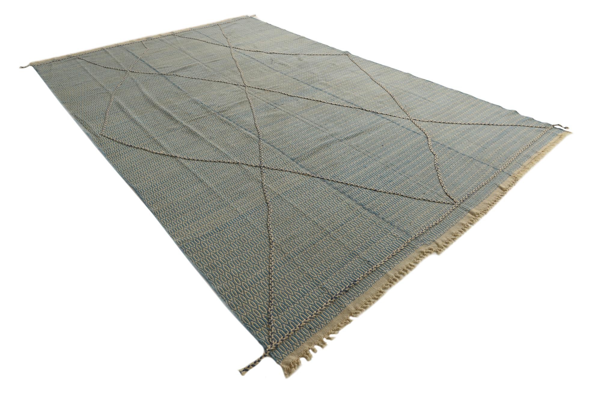 9' 10 x 14' 10 Hand Knotted Moroccan Wool Rug