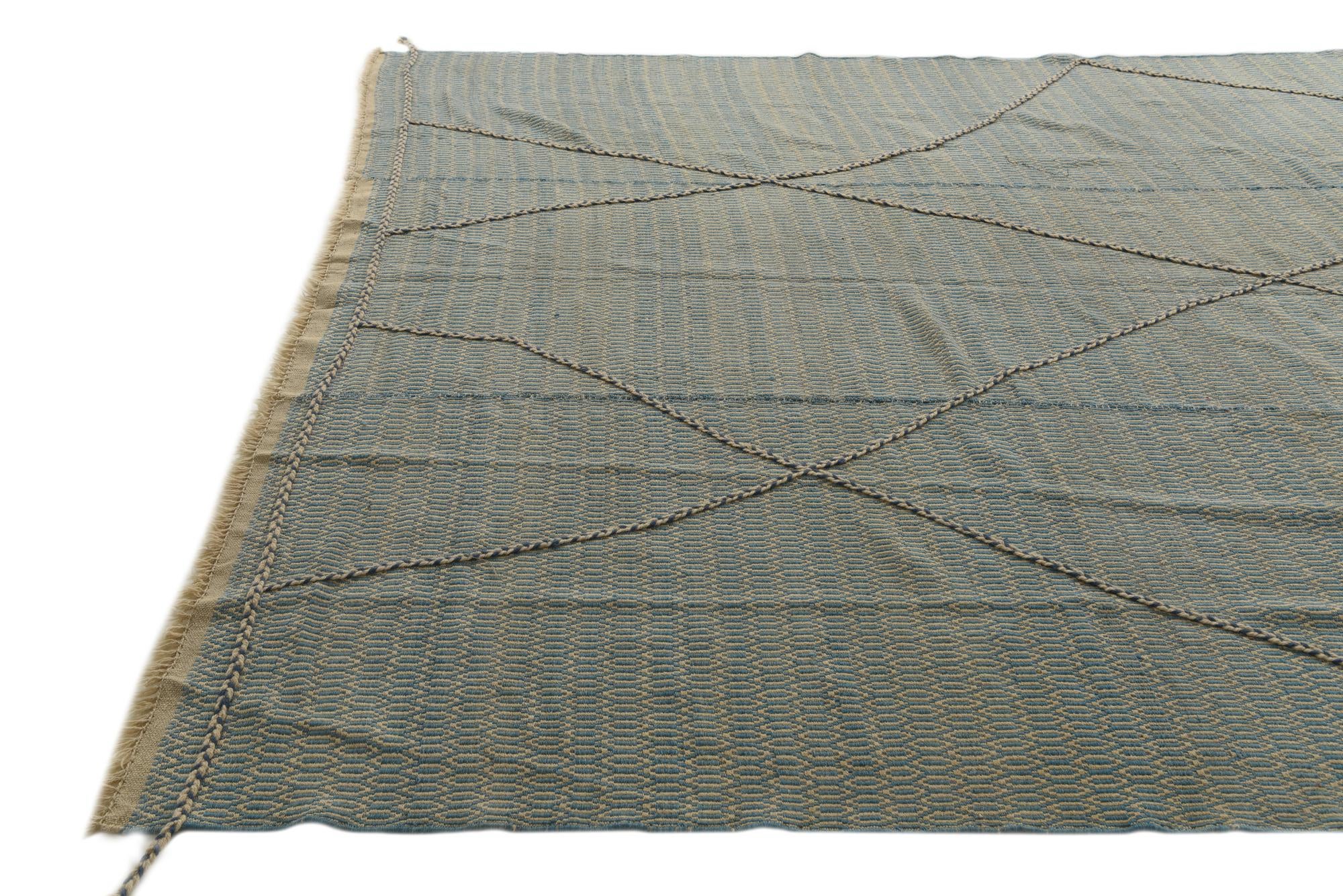 9' 10 x 14' 10 Hand Knotted Moroccan Wool Rug