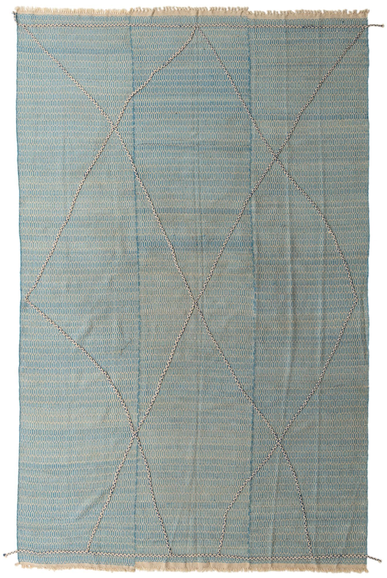 9' 10 x 14' 10 Hand Knotted Moroccan Wool Rug