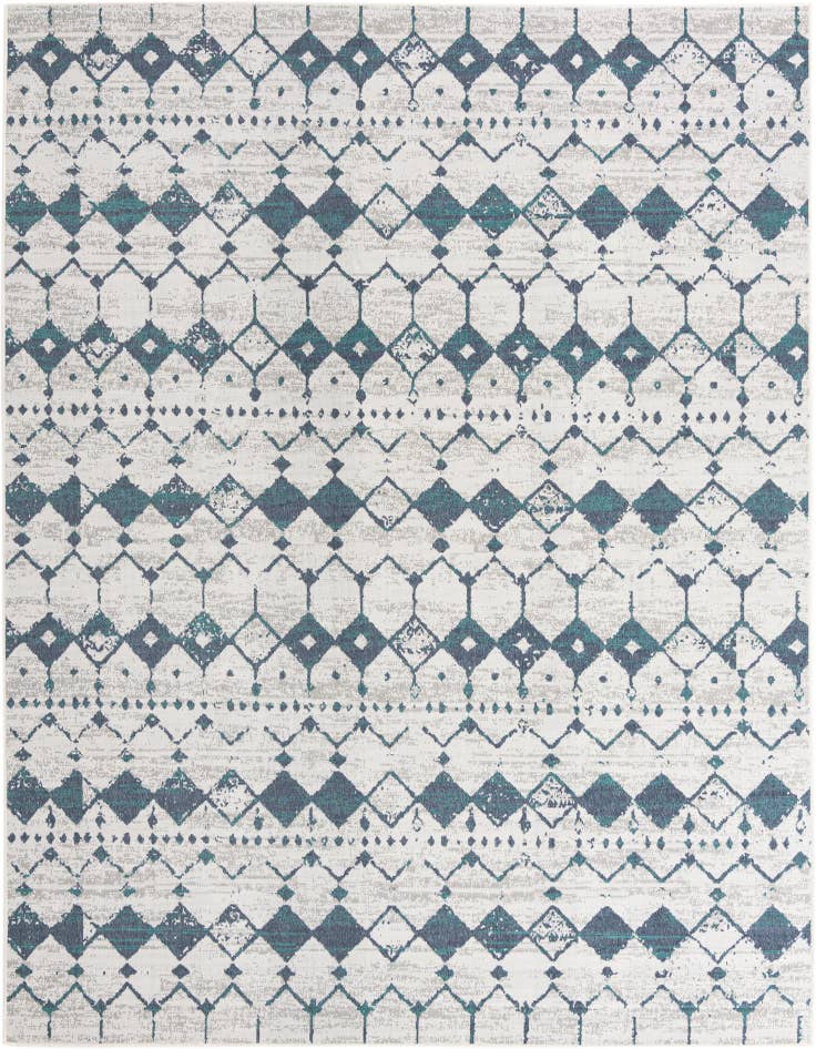 Detail image of 9' x 12' Easy-Clean Lattice Indoor / Outdoor Rug