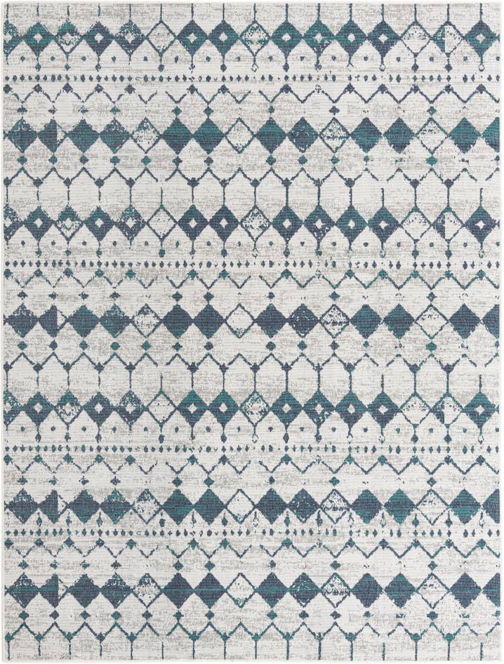 Detail image of 7' 10 x 10' Easy-Clean Lattice Indoor / Outdoor Rug