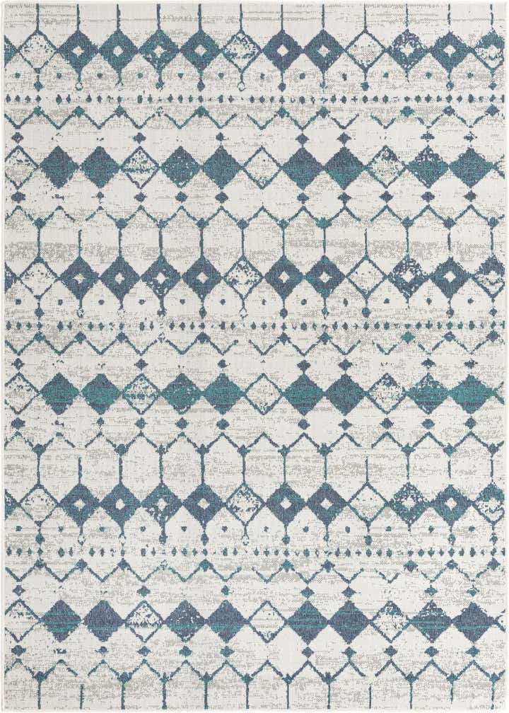 6' x 9' Easy-Clean Lattice Indoor / Outdoor Rug