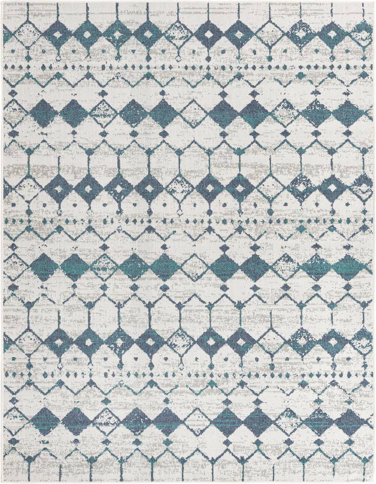 Detail image of 6' x 9' Easy-Clean Lattice Indoor / Outdoor Rug