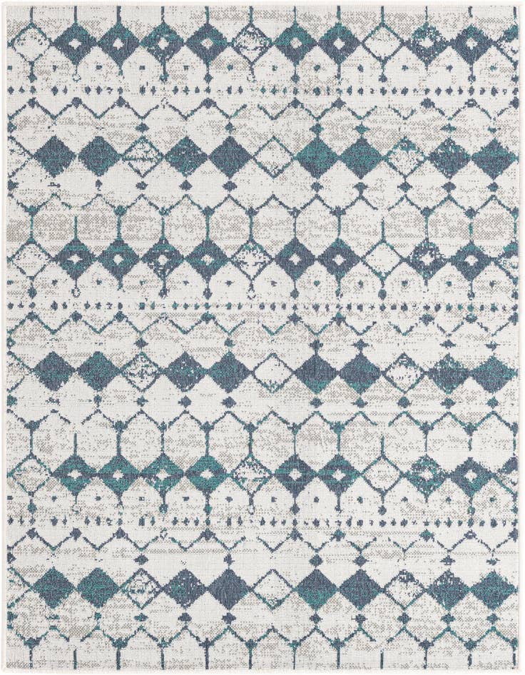 Detail image of 4' x 6' Easy-Clean Lattice Indoor / Outdoor Rug