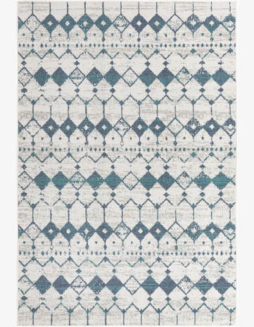 6' x 9' Easy-Clean Lattice Indoor / Outdoor Rug