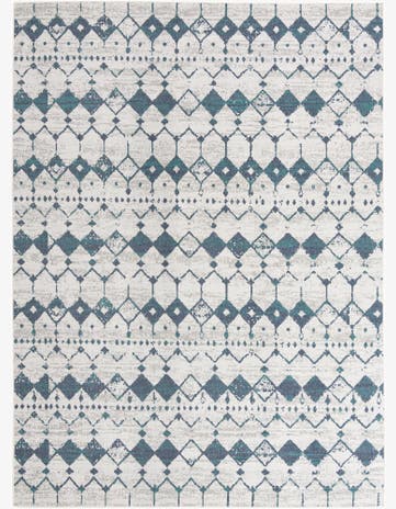 9' x 12' Easy-Clean Lattice Indoor / Outdoor Rug