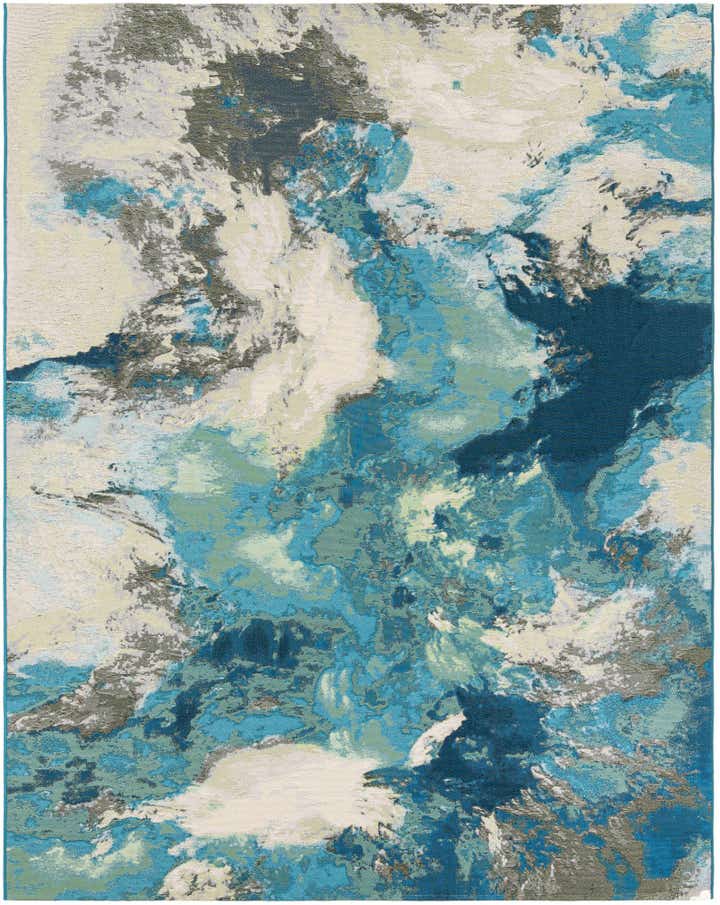 7' 10 x 10' Easy-Clean Modern Indoor / Outdoor Rug