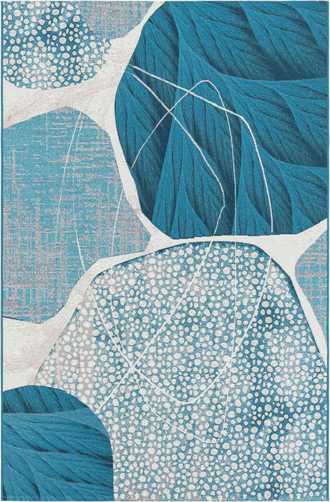 5' 3 x 8' Easy-Clean Modern Indoor / Outdoor Rug