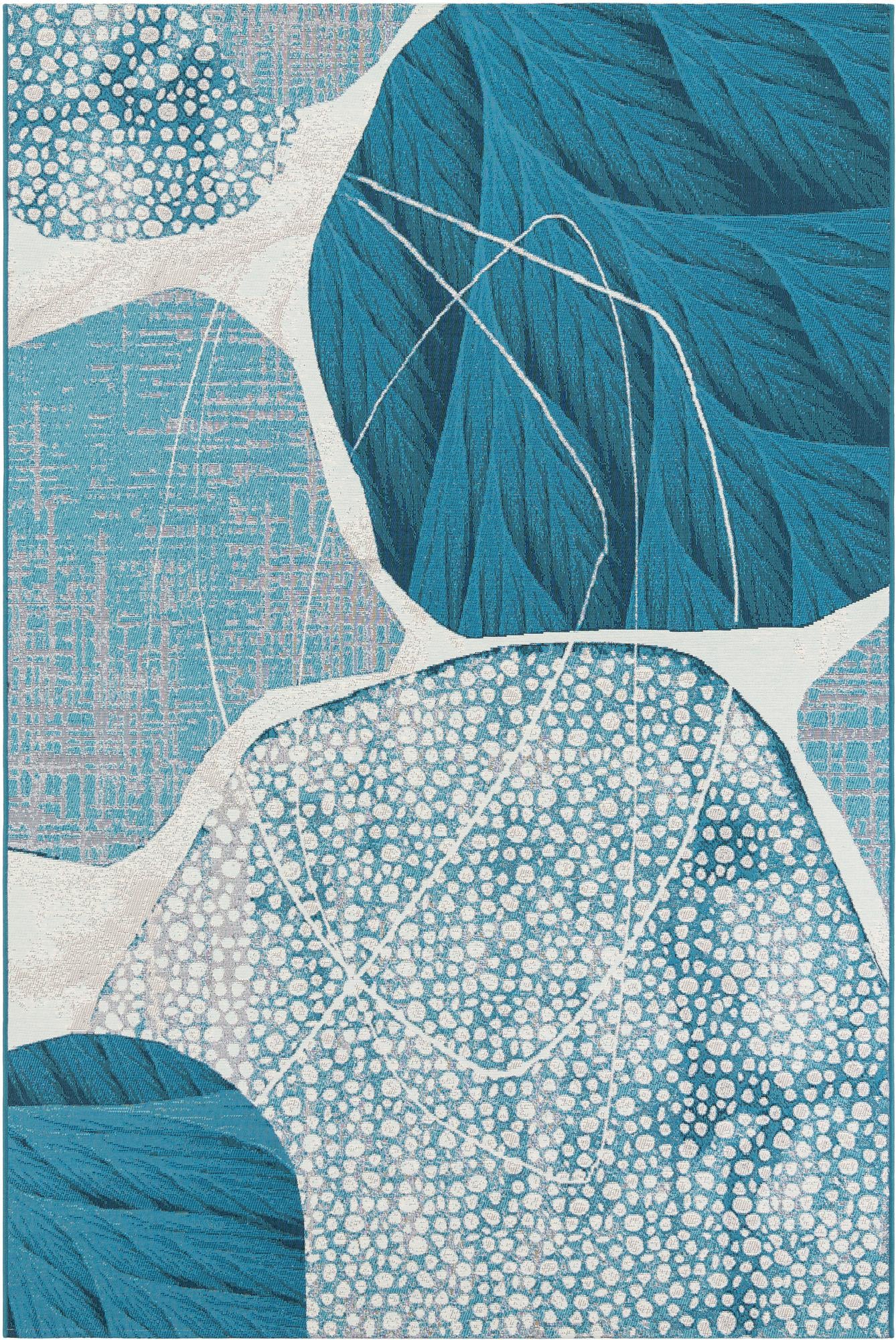 6' 1 x 9' Easy-Clean Modern Indoor / Outdoor Rug