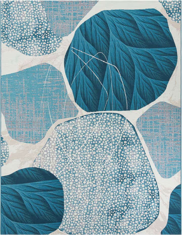 9' x 12' Easy-Clean Modern Indoor / Outdoor Rug