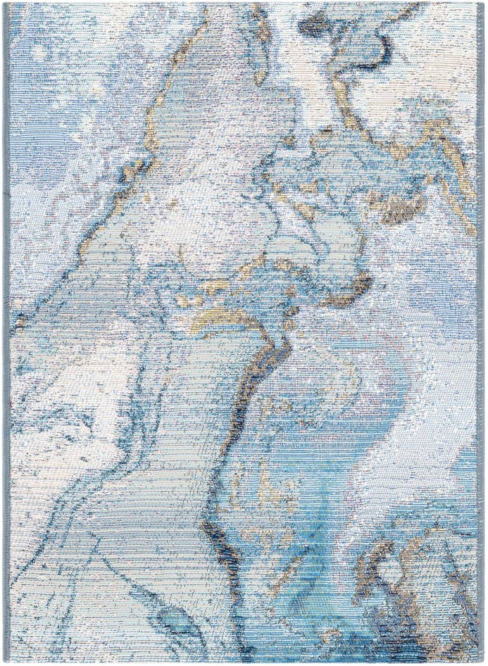 Detail image of 2' x 3' Easy-Clean Modern Indoor / Outdoor Rug