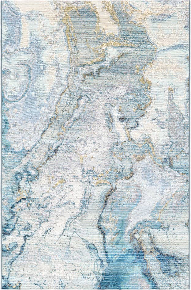 Detail image of 4' x 6' Easy-Clean Modern Indoor / Outdoor Rug