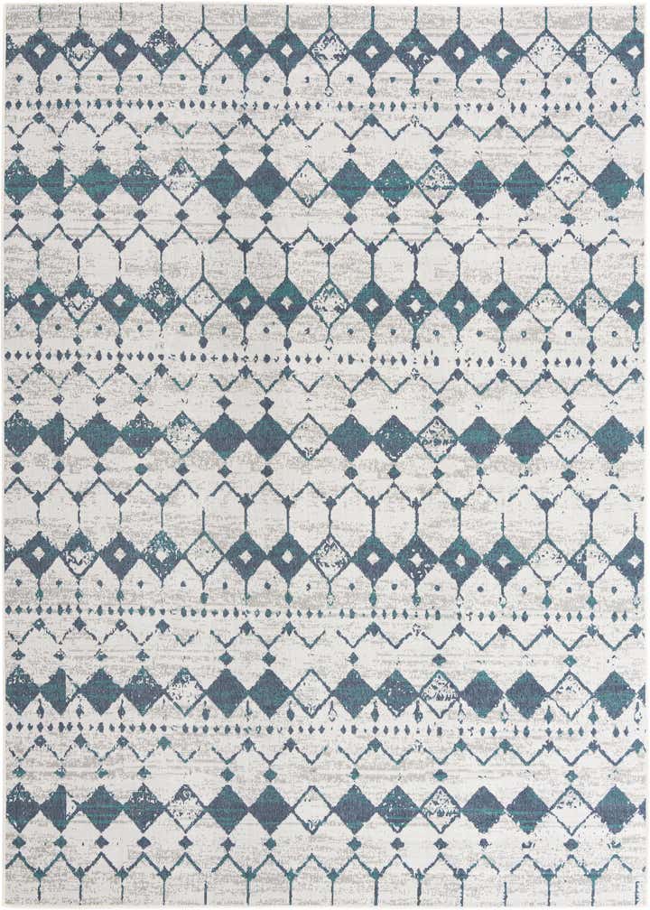 9' x 12' Easy-Clean Trellis Indoor / Outdoor Rug