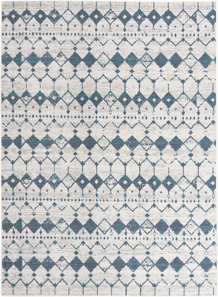 9' x 12' Easy-Clean Trellis Indoor / Outdoor Rug