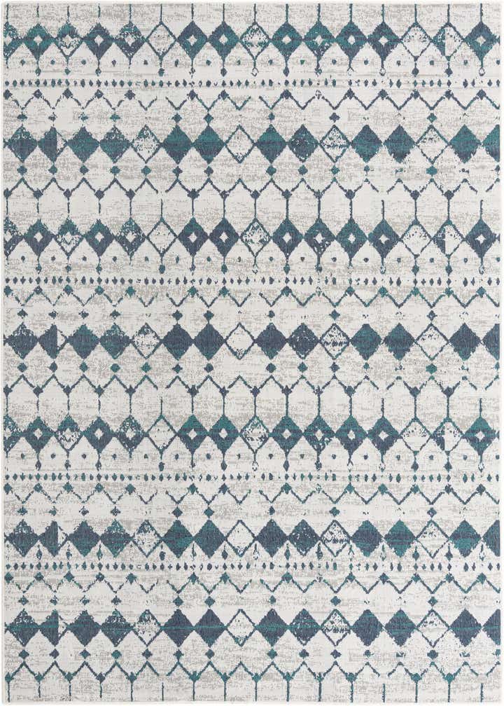 7' 10 x 10' Easy-Clean Trellis Indoor / Outdoor Rug