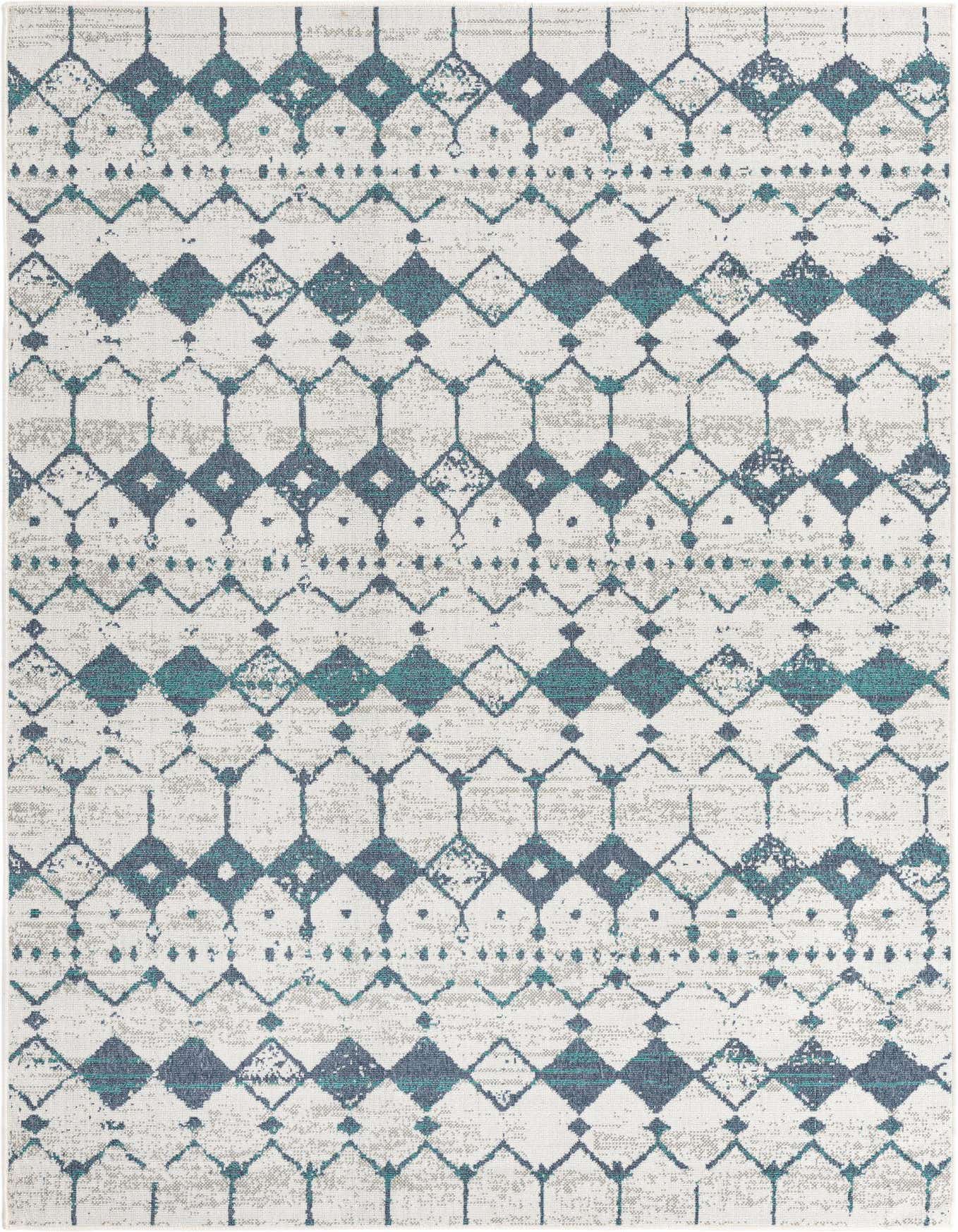 6' x 9' Easy-Clean Trellis Indoor / Outdoor Rug