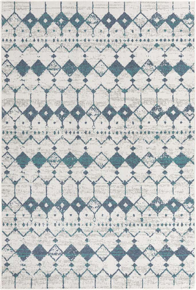 6' x 9' Easy-Clean Trellis Indoor / Outdoor Rug