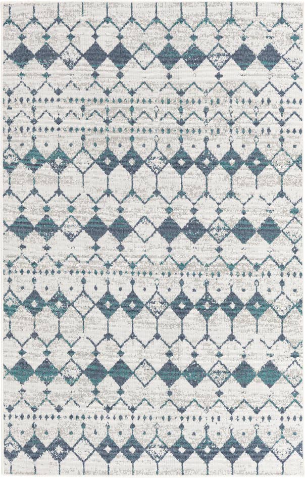 Detail image of 5' 3 x 8' Easy-Clean Trellis Indoor / Outdoor Rug