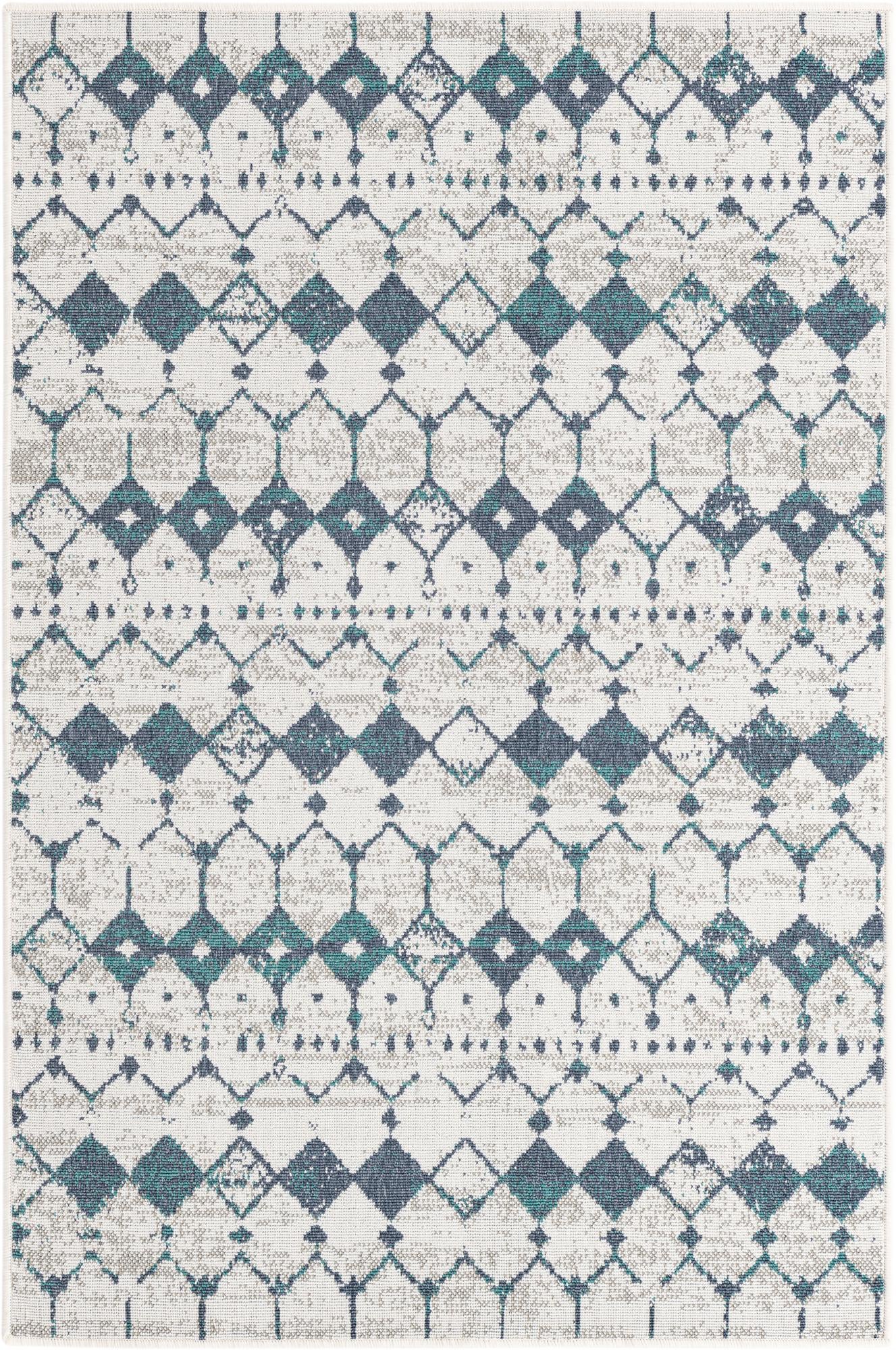 Rug Ivory and Blue Swatch link